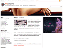 Tablet Screenshot of heylingerie.com